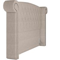 Cabeceira Cama Box Queen Com Tachas 160 Cm Sofia P05 Linho Cru - 6