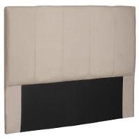 Cabeceira Decorativa Casal 1,40m Erza Suede Bege - 1
