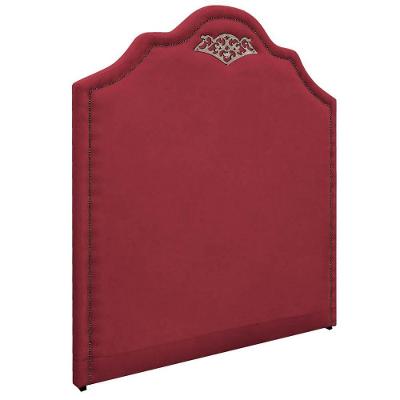 Cabeceira Casal 140 Cm Para Cama Box Suede Vermelho