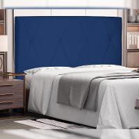 Cabeceira Decorativa 1,40m Yves Suede Azul Marinho - 2