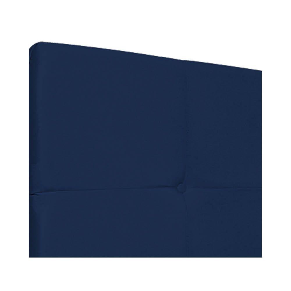Cabeceira King Marseille P02 195 Cm Suede Azul Marinho - 2