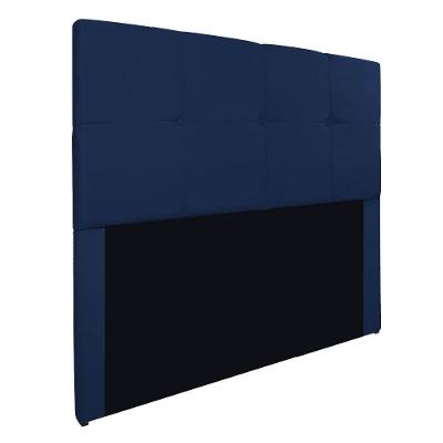 Cabeceira King Marseille P02 195 Cm Suede Azul Marinho