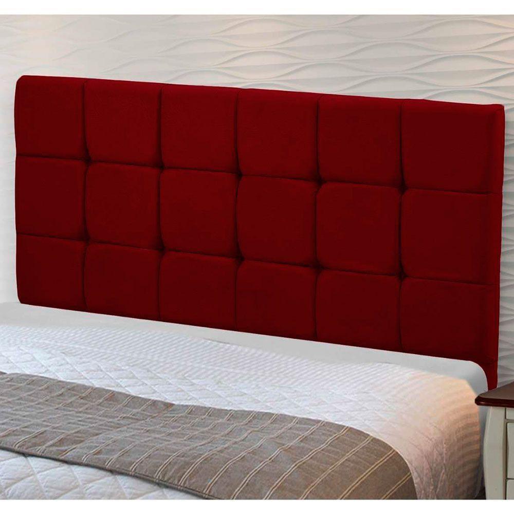 Cabeceira Julia 1,95 M King Com Design Moderno Vinho - 1