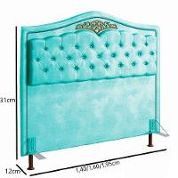Cabeceira Holanda 1,95 M Com Design Retro King Ciano - 3