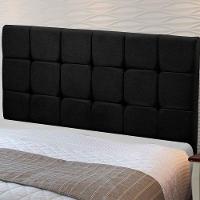 Cabeceira Julia 1,40 M Casal Com Design Moderno Preto - 1