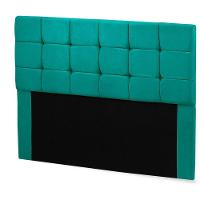 Cabeceira Julia 1,40 M Casal Com Design Moderno Ciano - 2