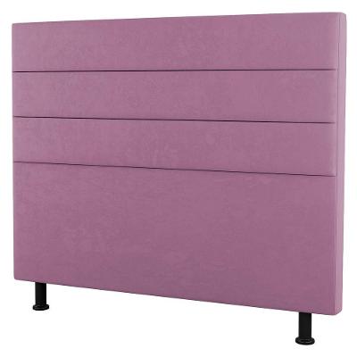 Cabeceira Casal King Size Malik 195cm Suede Rosa