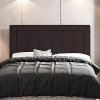Cabeceira Box King Size 195cm Com Tachas E Frame Marrom - 4
