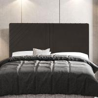 Cabeceira Cama Box Casal Lisboa 140cm Veludo Marrom - 4