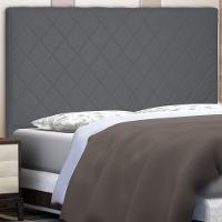 Cabeceira Estofada Box Casal King Size Esmeralda 195cm Cinza - 7