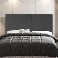 Cabeceira Cama Box Casal Lisboa 140cm Veludo Cinza - 4