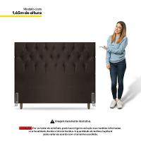 Cabeceira Cama Box Casal Queen Size Madrid 160cm Marrom - 3