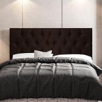 Cabeceira Cama Box Casal Queen Size Madrid 160cm Marrom - 4
