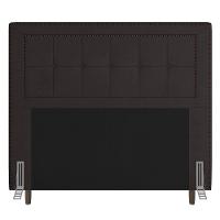 Cabeceira Box Queen Size 160cm Com Tachas E Frame Marrom - 1
