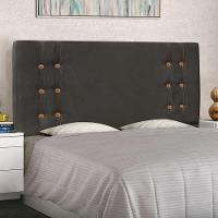 Cabeceira Estofada Box Casal King Size Monreale 195cm Cinza - 4