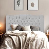 Cabeceira De Cama Box Queen 160cm Dunas - Veludo Cinza