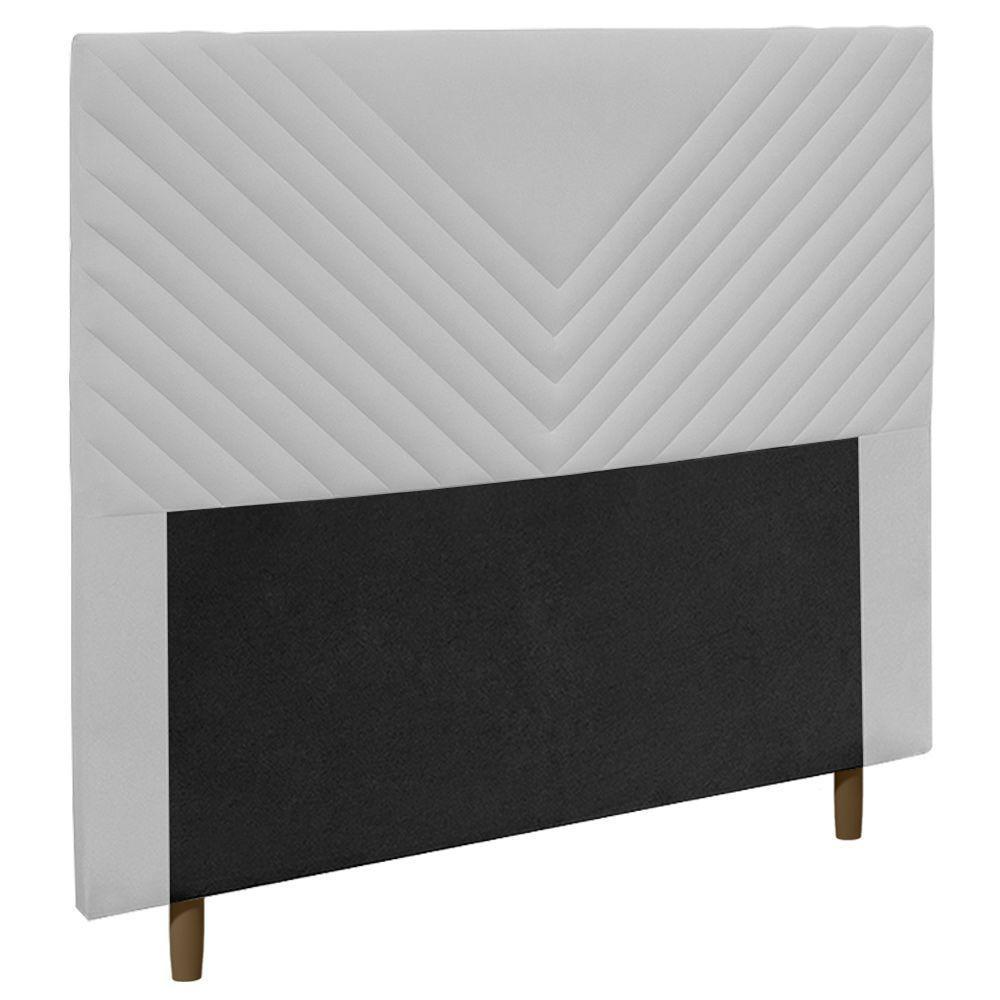 Cabeceira Cama Box Solteiro Viena 90cm Corano Branco - 1