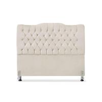 Cabeceira De Cama Box Casal 140cm Dunas - Veludo Bege - 3