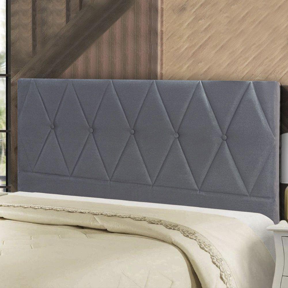 Cabeceira Box Casal Js Heloisa 1,40m Grafite - 2