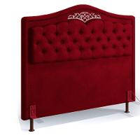 Cabeceira Holanda 1,95 M Com Design Retro King Vinho - 2
