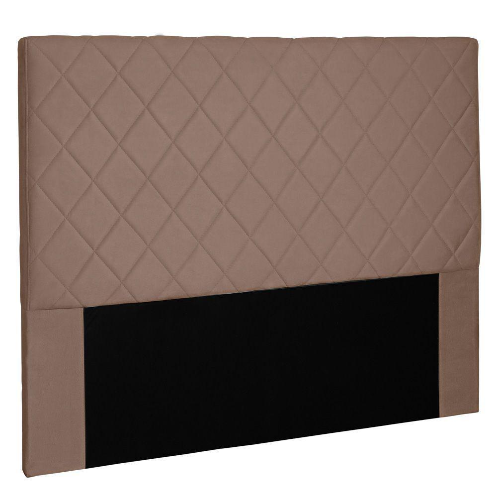 Cabeceira Estofada Box Casal King Size Esmeralda 195cm Caramelo - 1