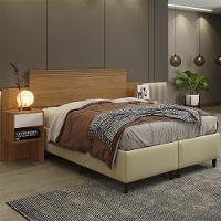 Cabeceira Master Quarto Casal E Queen Com Mesa De Cabeceira Cinamomo/off White Cinamomo/off White