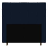 Cabeceira Box Casal Queen Size 160cm Veludo Azul Marinho - 1