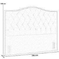 Cabeceira Cama Box Casal King 195 Cm P05 Grécia Linho Bege Claro - Lyam Decor