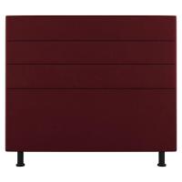 Cabeceira Casal King Size Malik 195cm Suede Bordô - 9