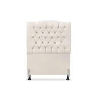 Cabeceira De Cama Box Solteiro 90 Cm Dunas - Veludo Bege Claro. - 2