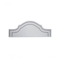 Cabeceira Queen Luxo 160x60 Courino Branco Tachas Fumê - 2