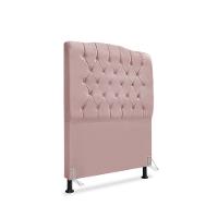 Cabeceira De Cama Box Solteiro 90 Cm Dunas - Veludo Rose. - 1