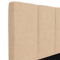 Cabeceira Cama Box Solteiro 90cm Pérola W01 Linho Bege Escuro - Mpozenato - 5