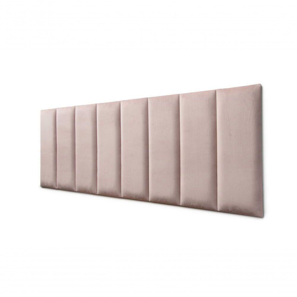Placas Cabeceira Queen 160cm X 60cm 8 Placas Veludo Nude - 1