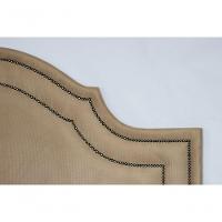 Cabeceira King Luxo 193x60 Suede Bege Tachas Fumê - 6