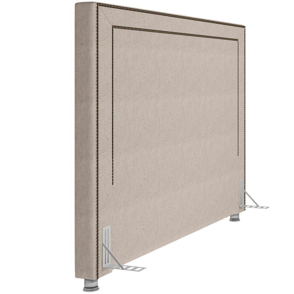 Cabeceira Cama Box Casal King 195cm P05 Berlim Bege Claro - 2