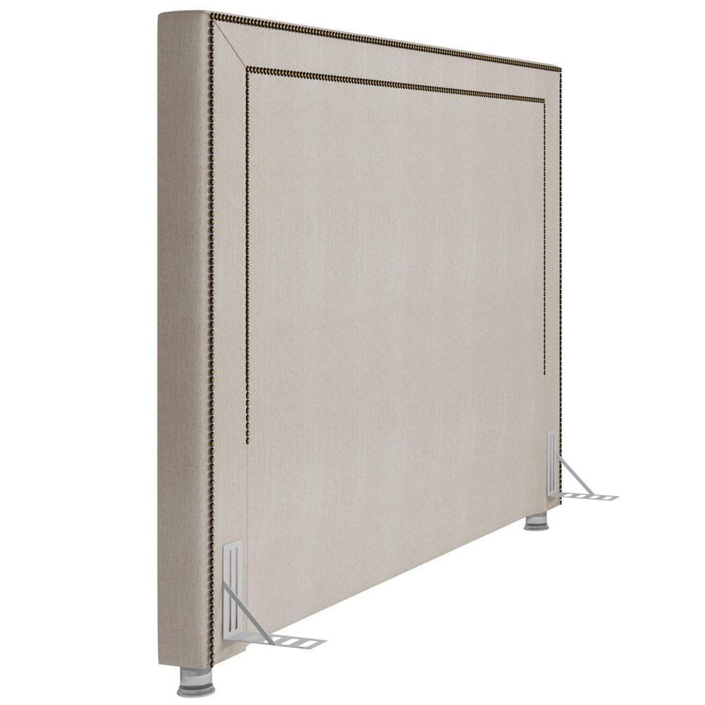 Cabeceira Cama Box Casal Queen 160cm P05 Berlim Linho Creme - 2