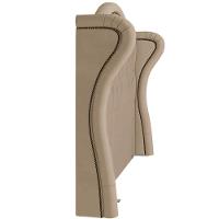 Cabeceira Cama Box Casal King 195cm P05 Lisboa Veludo Bege - 2