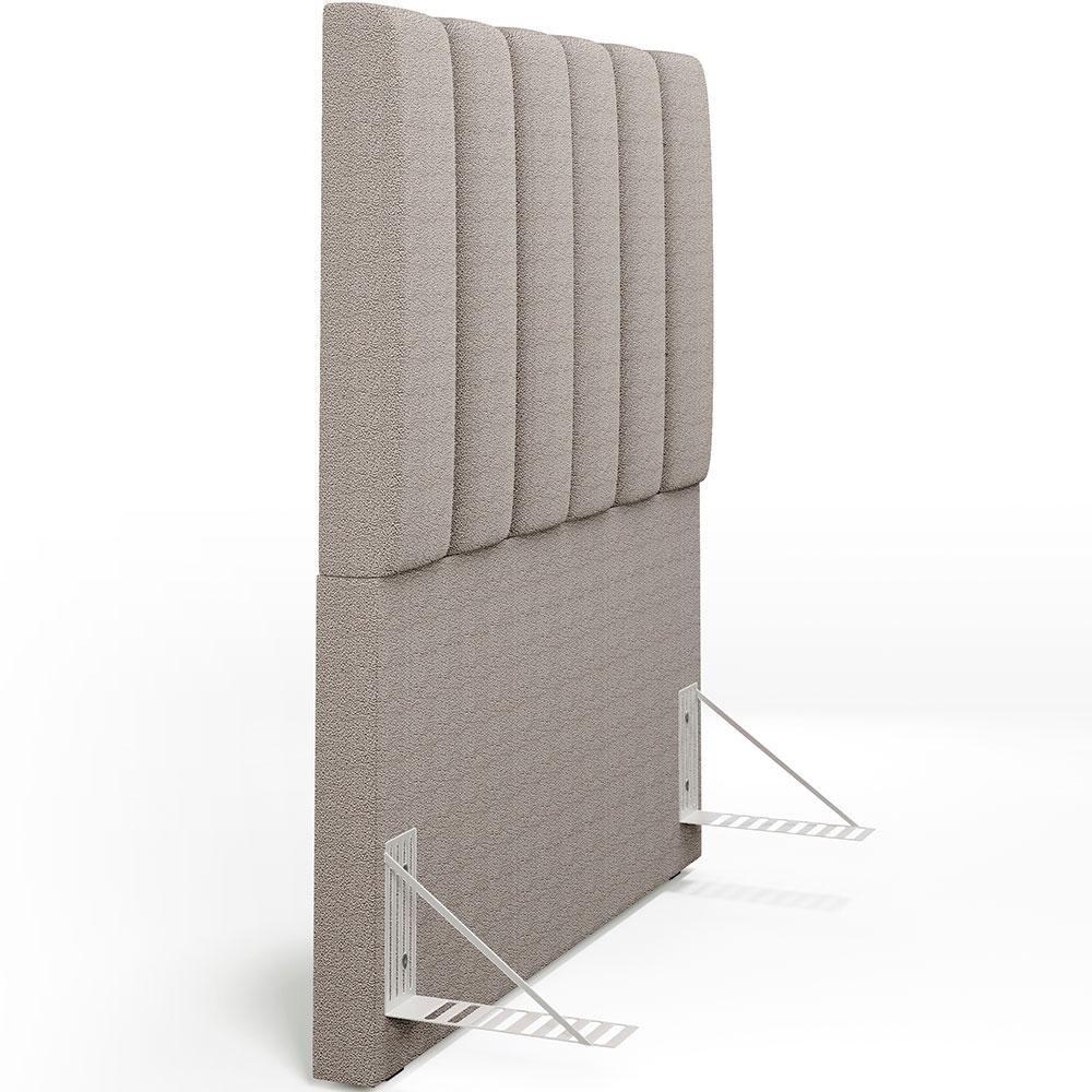 Cabeceira Cama Box Solteiro 100cm Dália W01 Bouclê Bege - 2