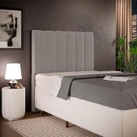 Cabeceira Cama Box Solteiro 100cm Dália W01 Bouclê Bege - 6