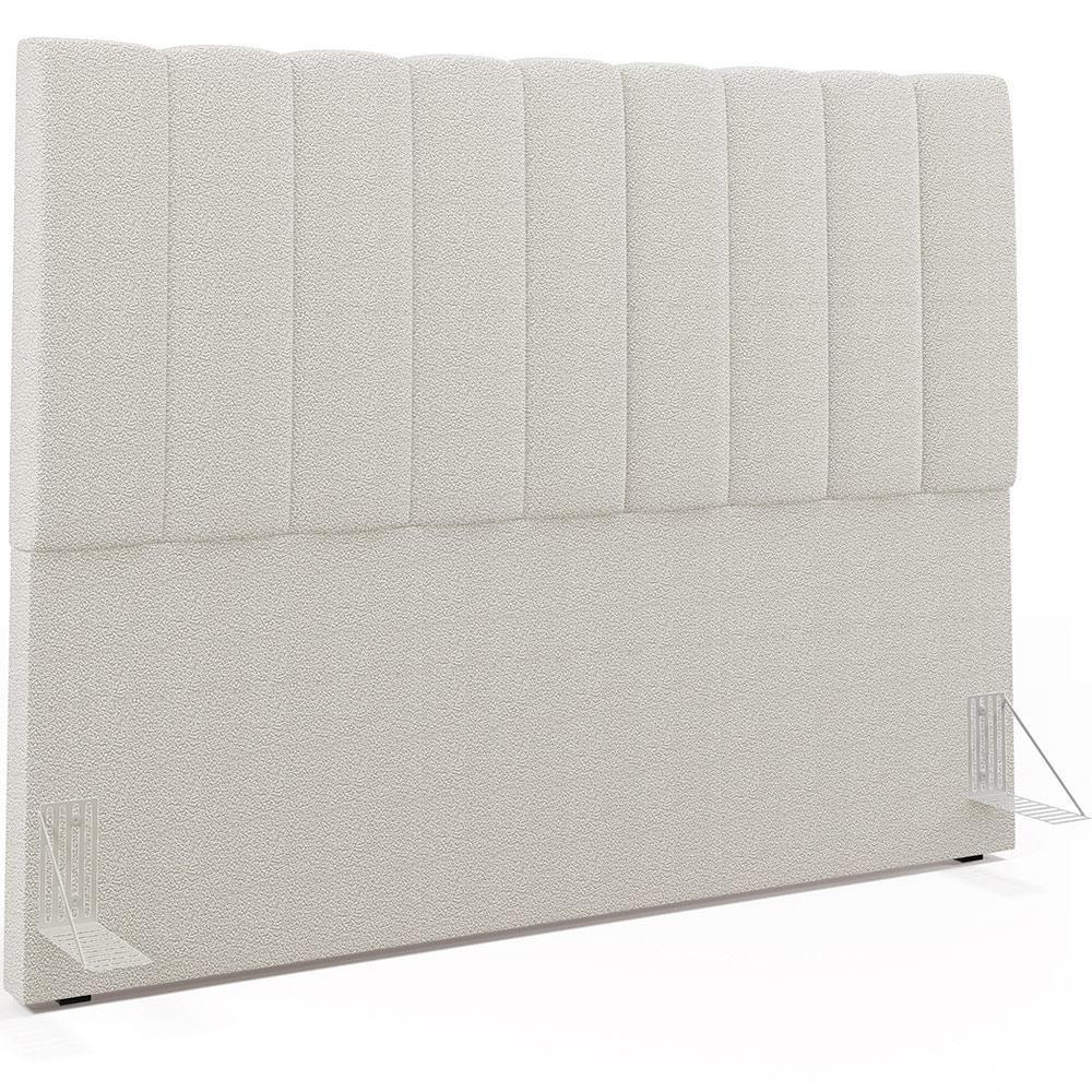 Cabeceira Cama Box Casal Queen 160cm Dália W01 Bouclê Creme - 1
