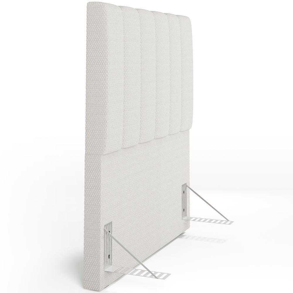 Cabeceira Cama Box Solteiro 100cm Dália W01 Bouclê Cru - 2