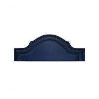 Cabeceira Casal Luxo 140x60 Courino Azul Tachas Fumê - 2