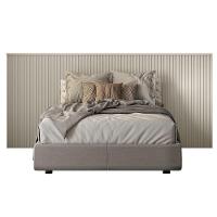 Cabeceira De Madeira Para Cama De Casal 240 Cm Off White - 2