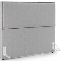 Cabeceira Box Casal King Tachas 195cm L02 Cinza - 1