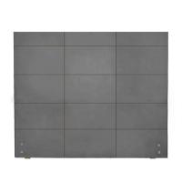 Cabeceira Larissa De 1 Mt Para Colchão Solteiro Grafite - 1