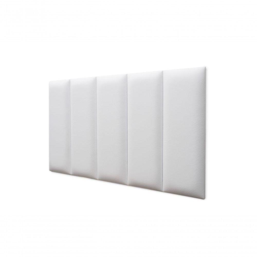 Placas Cabeceira Solteiro 100cm X 60cm 5 Placas Branco - 1