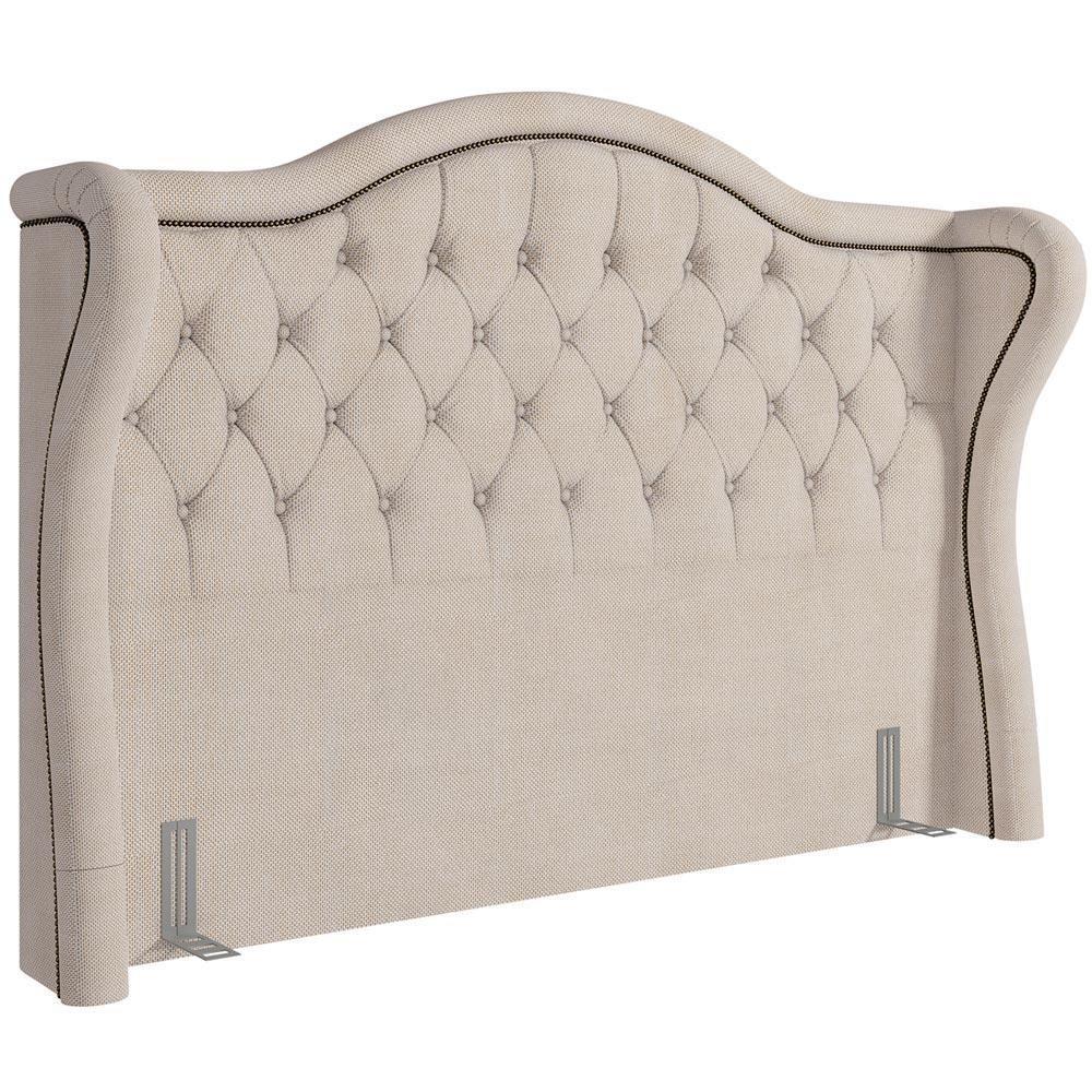 Cabeceira Cama Box Casal 140cm P05 Lisboa Linho Creme - 1