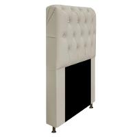 Cabeceira Solteiro Lady A05 C/ Strass 90 Cm Corano Bege - 1