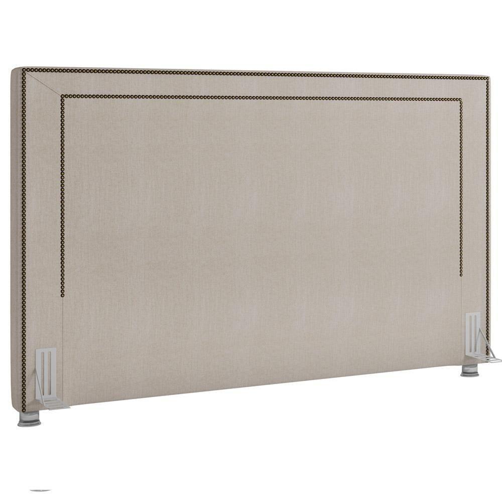 Cabeceira Cama Box Casal 140cm P05 Berlim Linho Creme - 1